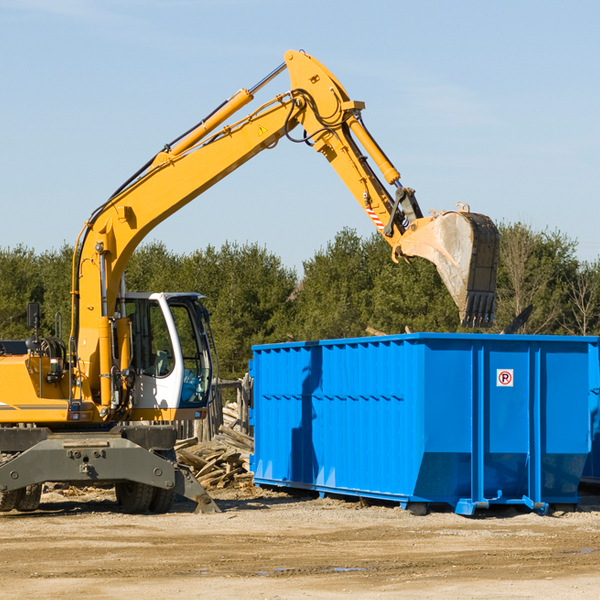 can i choose the location where the residential dumpster will be placed in Bloomingdale IN